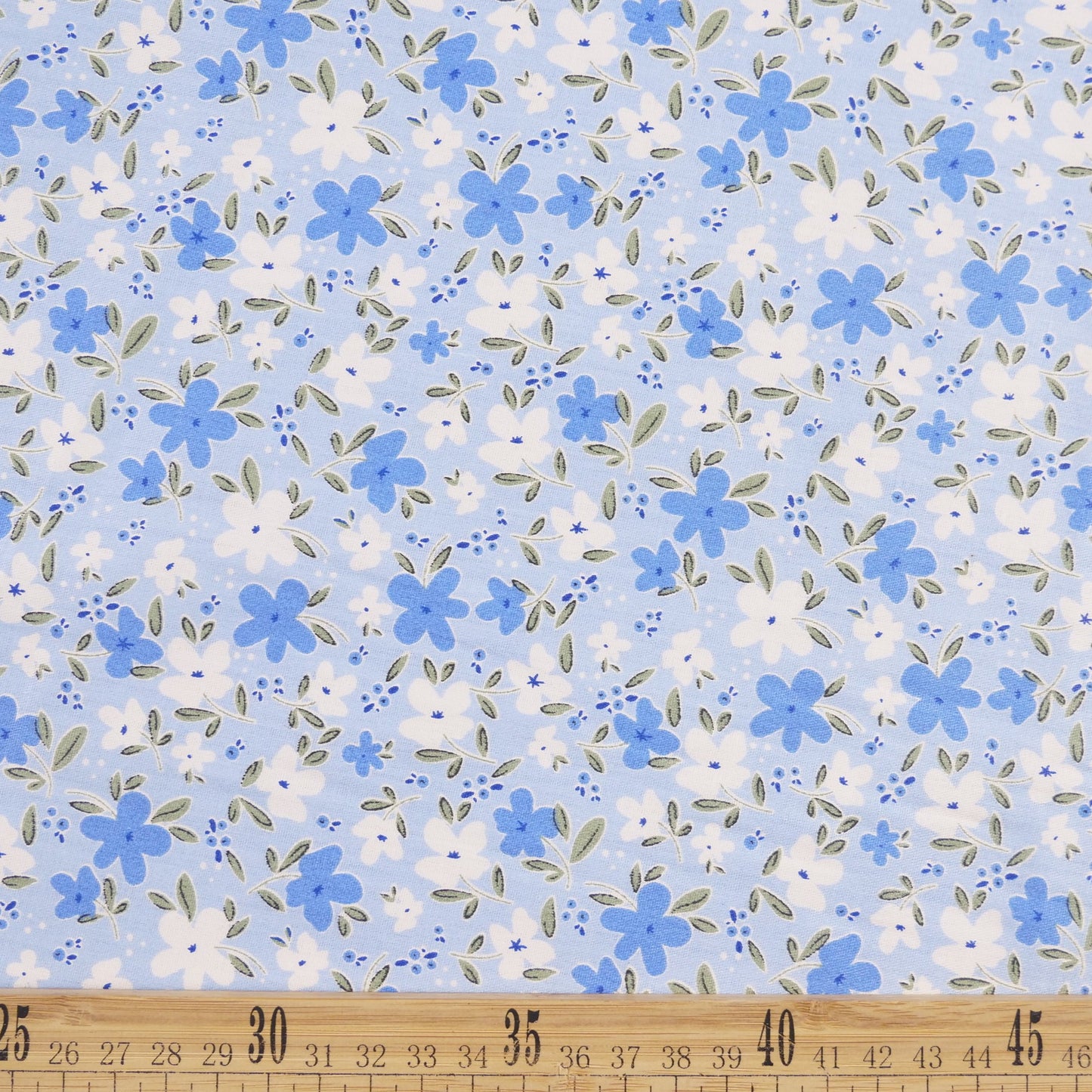 POPLIN DEEP ESTAMPADO CELESTE PETIT FOUR FLORAL