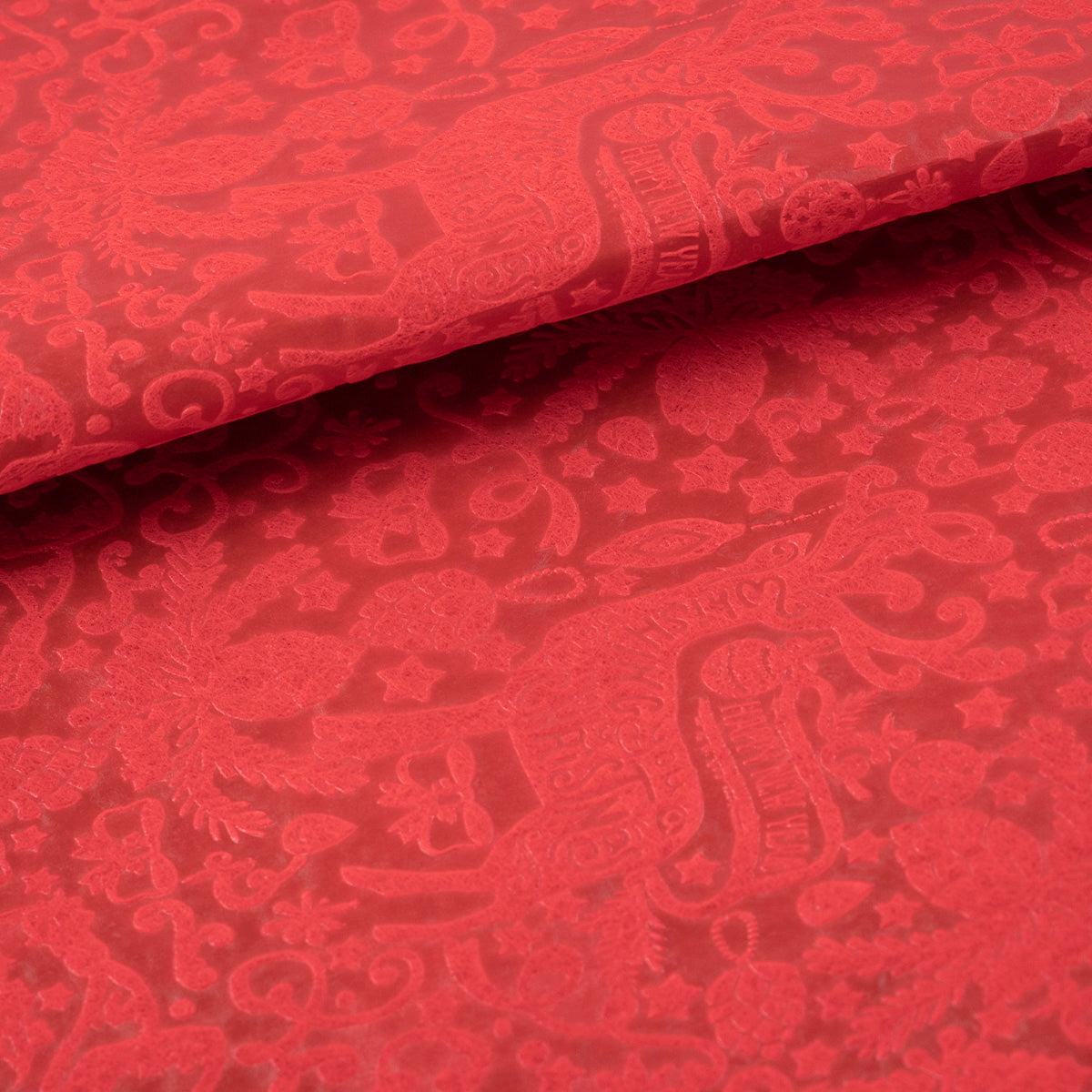TNT EMBOSS ROJO CARMESI DISEÑO NAVIDEÑO