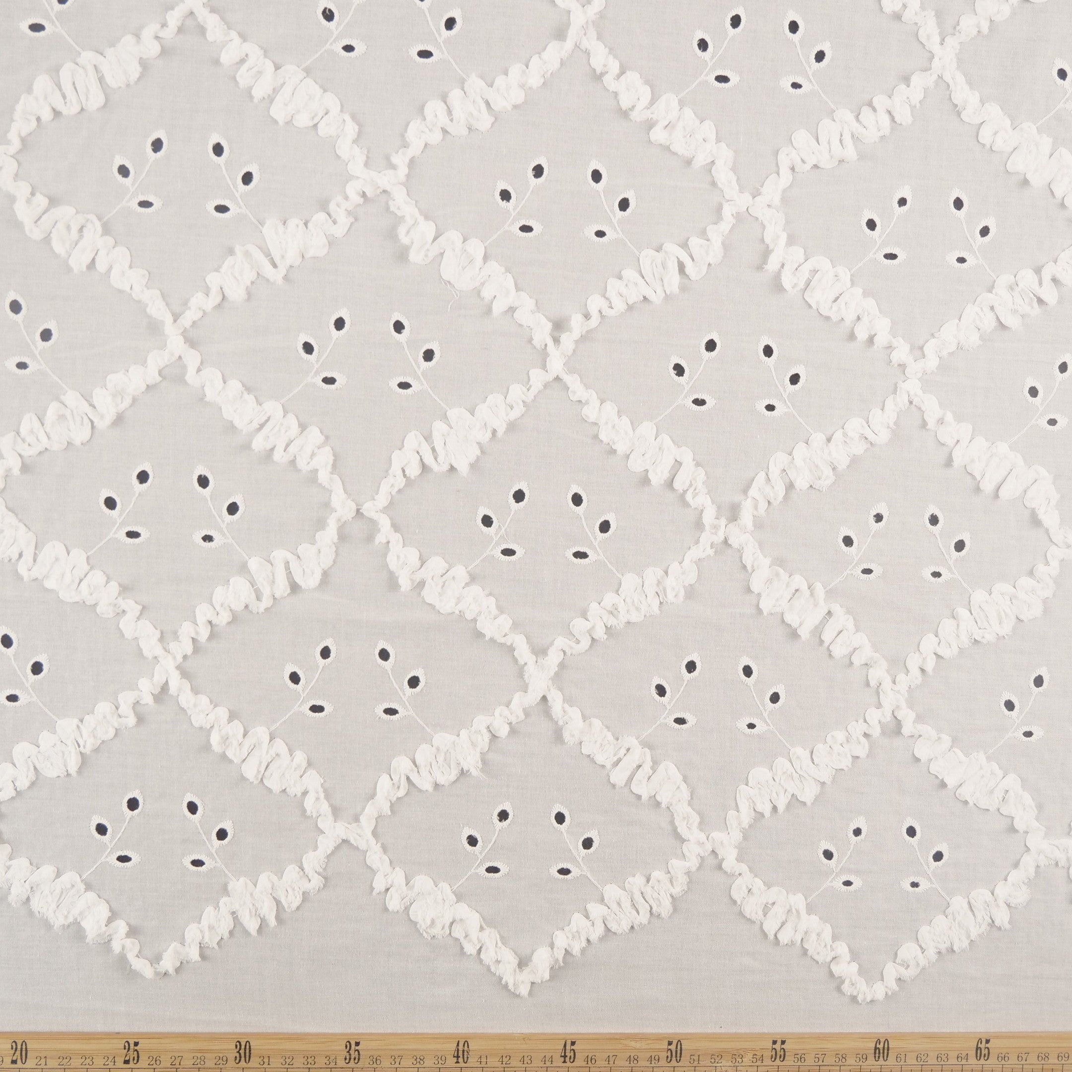 BRODERIE BLANCO BRILLANTE