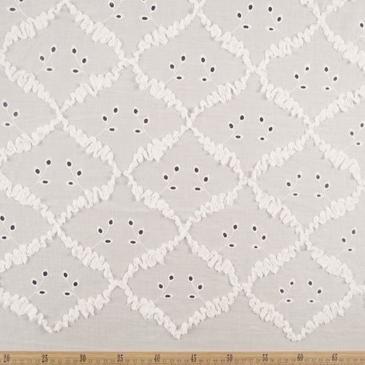 BRODERIE BLANCO BRILLANTE