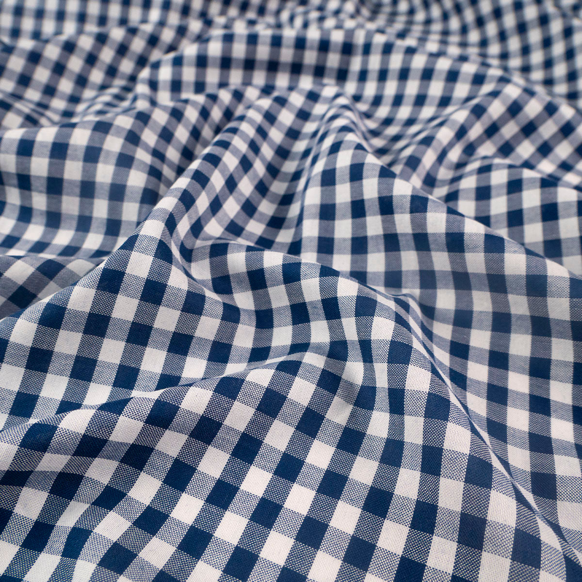 POPLIN CUADRILLE PREMIUM AZUL IRIS OSCURO