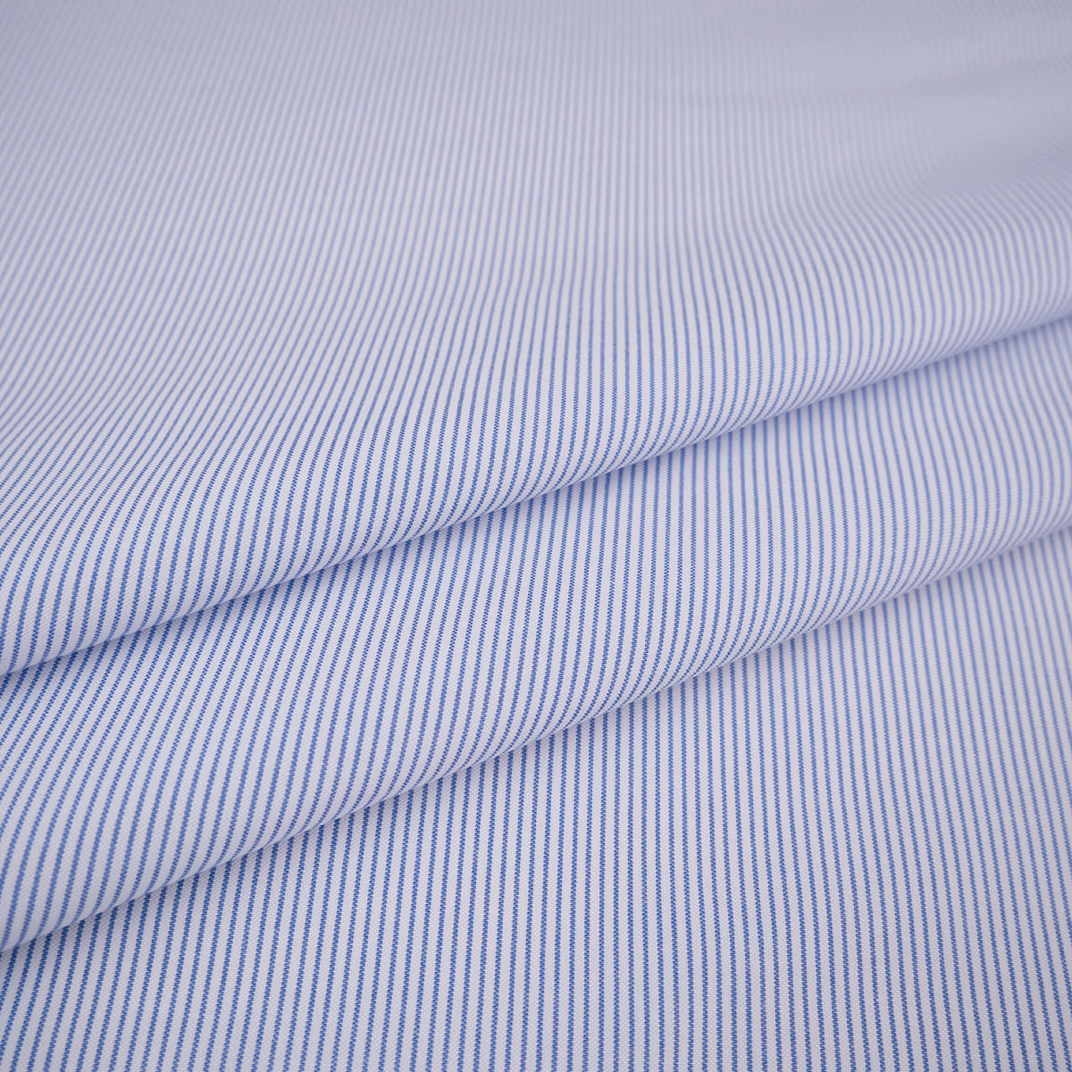 POPLIN PREMIER RAYAS CELESTE CRISTAL