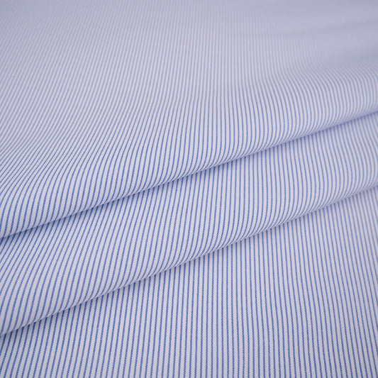 POPLIN PREMIER RAYAS CELESTE CRISTAL