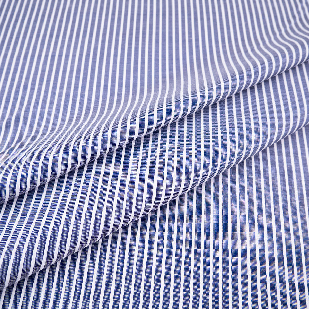 POPLIN PREMIER RAYAS AZUL MARINO