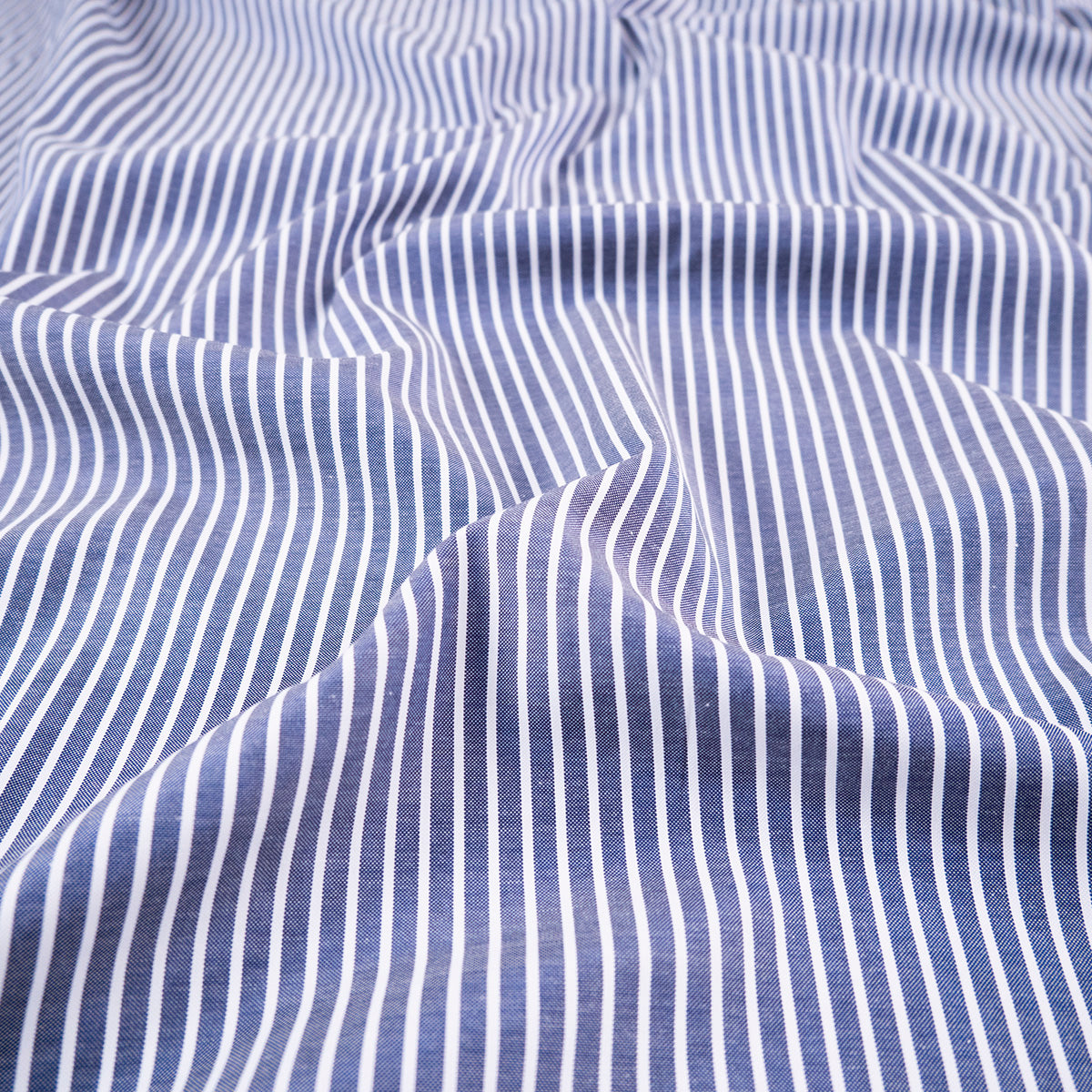 POPLIN PREMIER RAYAS AZUL MARINO