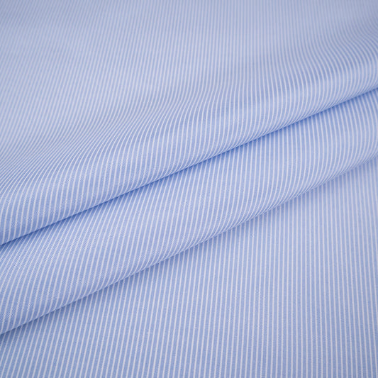 POPLIN PREMIER RAYAS CELESTE CASHMERE