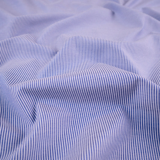 POPLIN PREMIER RAYAS AZUL SURF