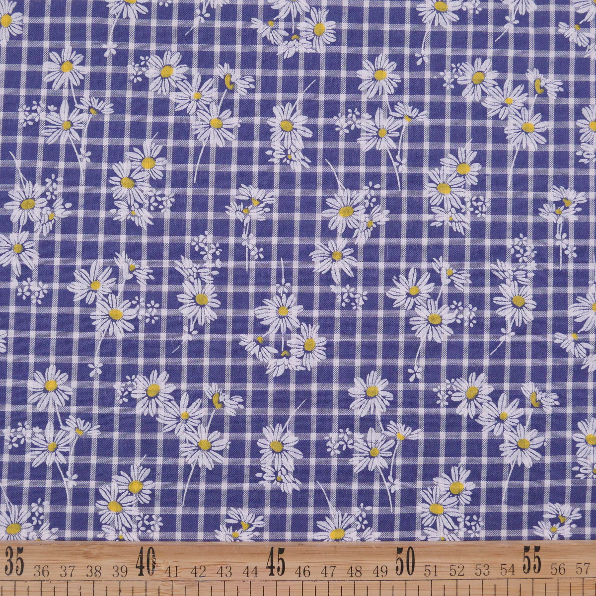 POPLIN CELINA AZUL CAMPANULA MARGARITAS