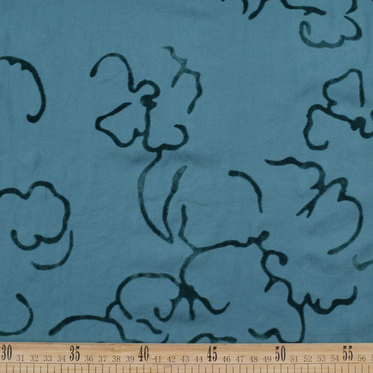 POPLIN CELINA AZUL DRESS ABSTRACTO