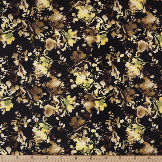 FIBRANA LINO ESTAMPADO NEGRO METEORITO