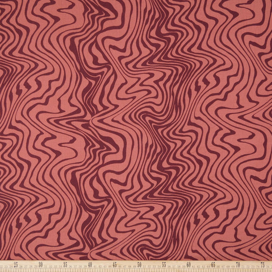 FIBRANA LINO ESTAMPADO ROSA DAWN