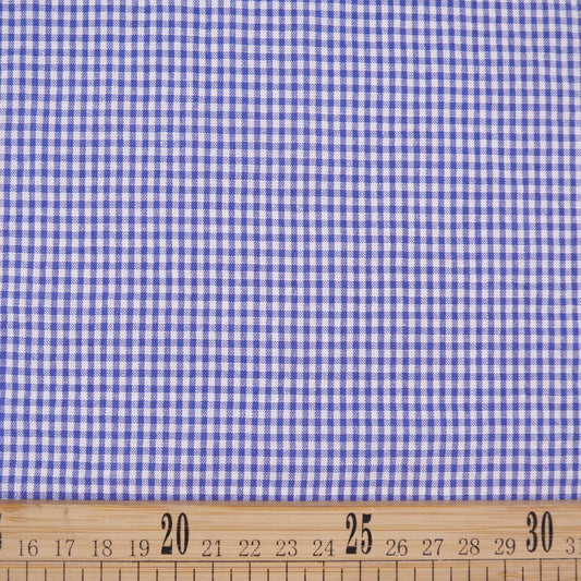 POPLIN CUADRILLE AZUL SURF CUADROS CHICOS