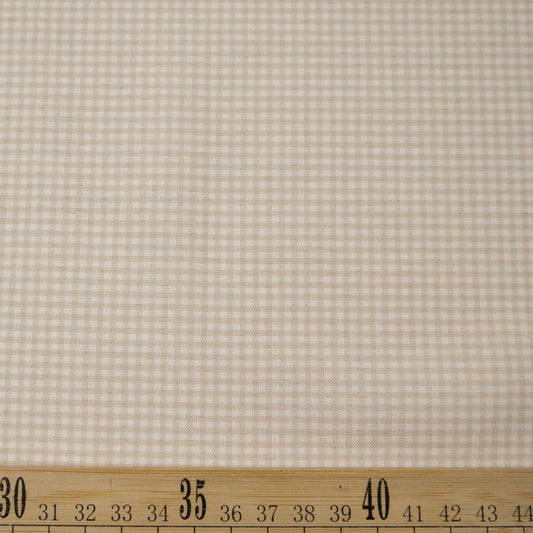 POPLIN CUADRILLE BEIGE LANA