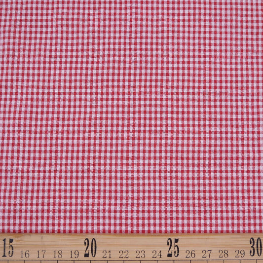 POPLIN CUADRILLE ROJO MARTE