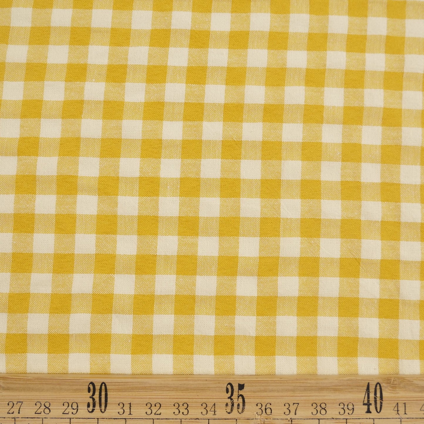 POPLIN CUADRILLE AMARILLO YEMA