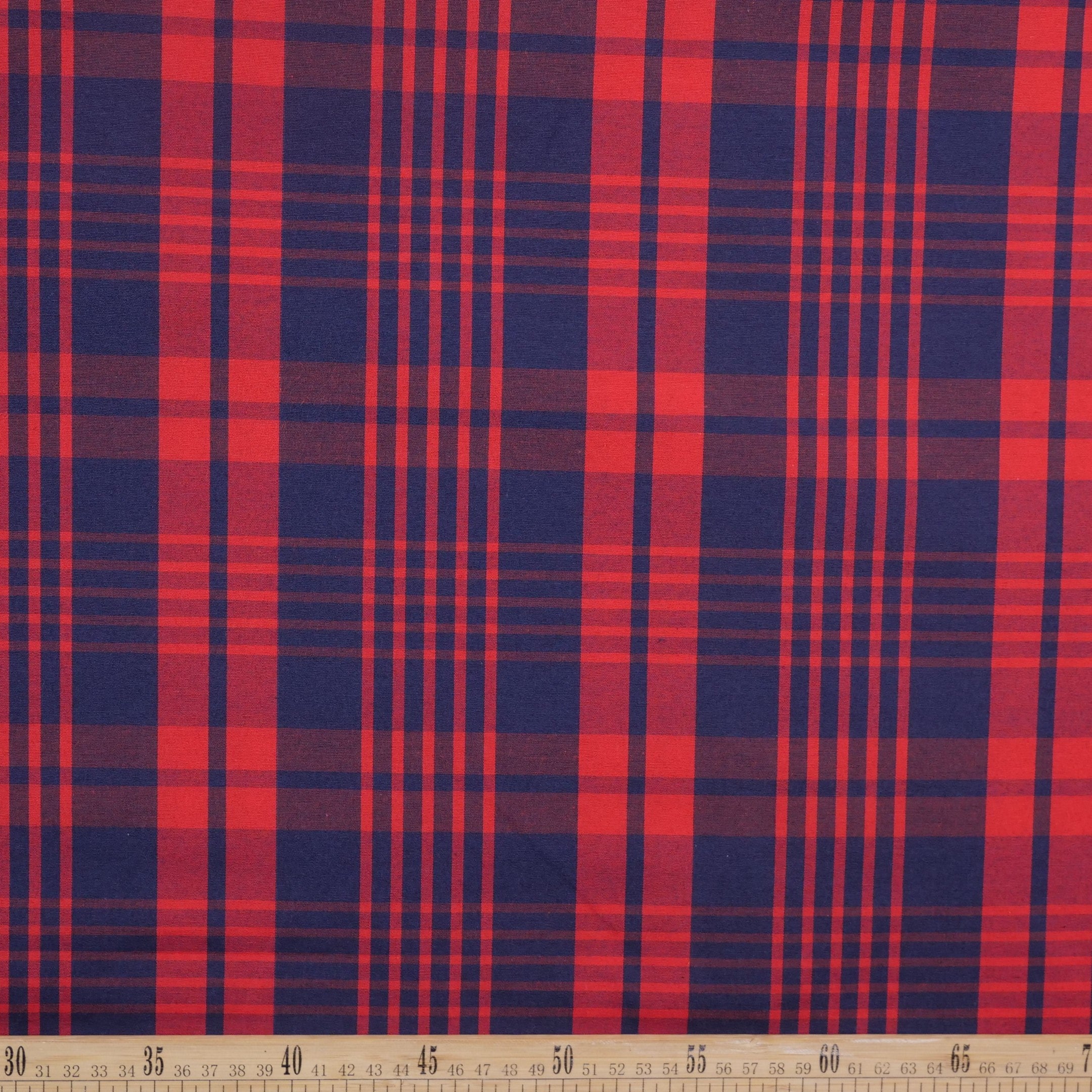 POPLIN CUADRILLE LOLA ROJO CARMESI