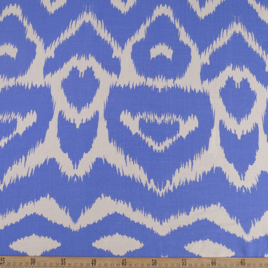 POPELINA RANY ESTAMPADO AZUL SAFIRO STAR IKAT BLUE