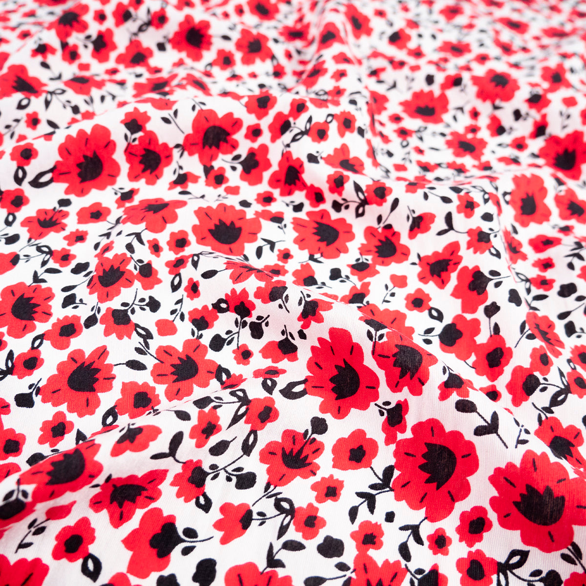 POPELINA RANY ESTAMPADO BLANCO BRILLANTE FLORAL