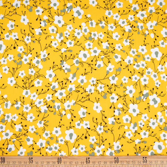 POPELINA RANY ESTAMPADO AMARILLO IMPERIO FLORALE