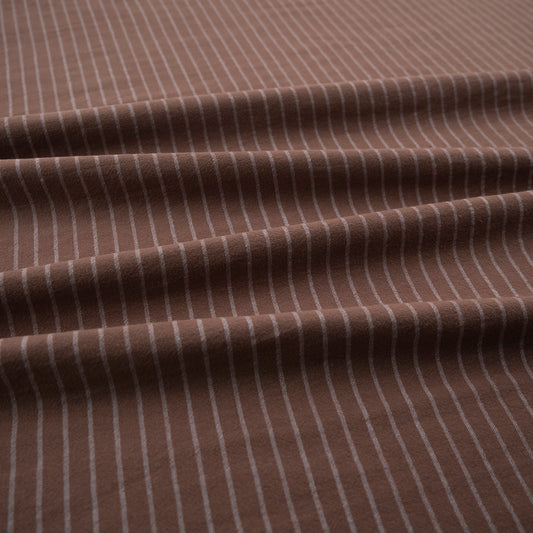 TUSSOR RAYAS MARRON RAW UMDER