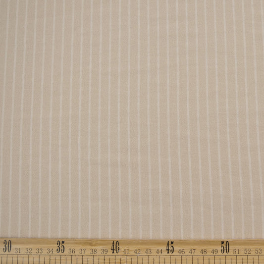 TUSSOR RAYAS BEIGE CREMA