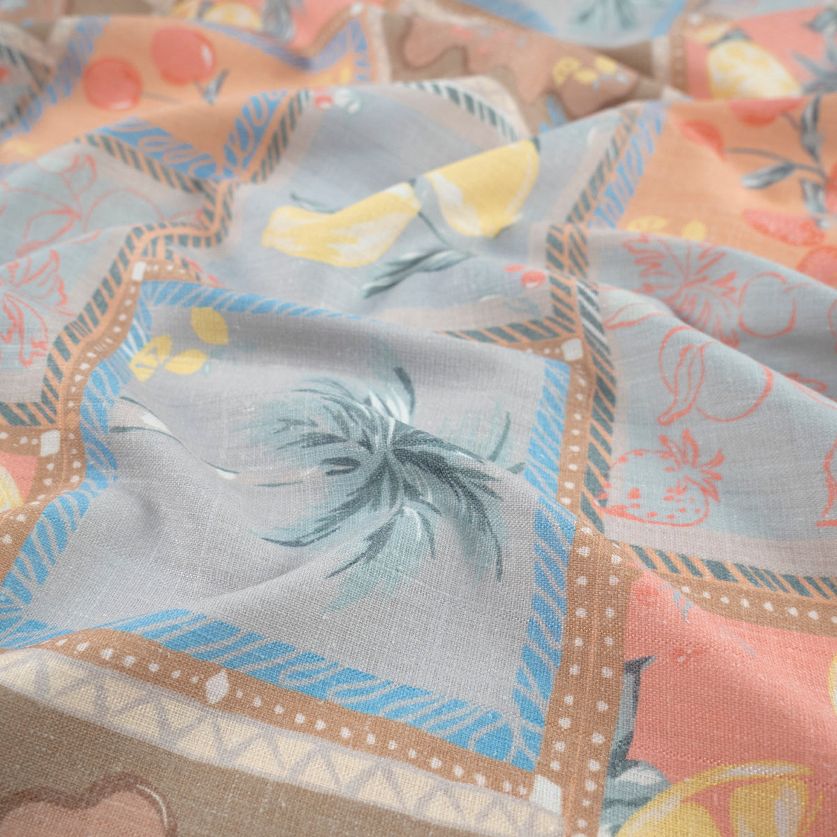 LINO CAIRO ESTAMPADO GRIS ALLOY FRUTAL