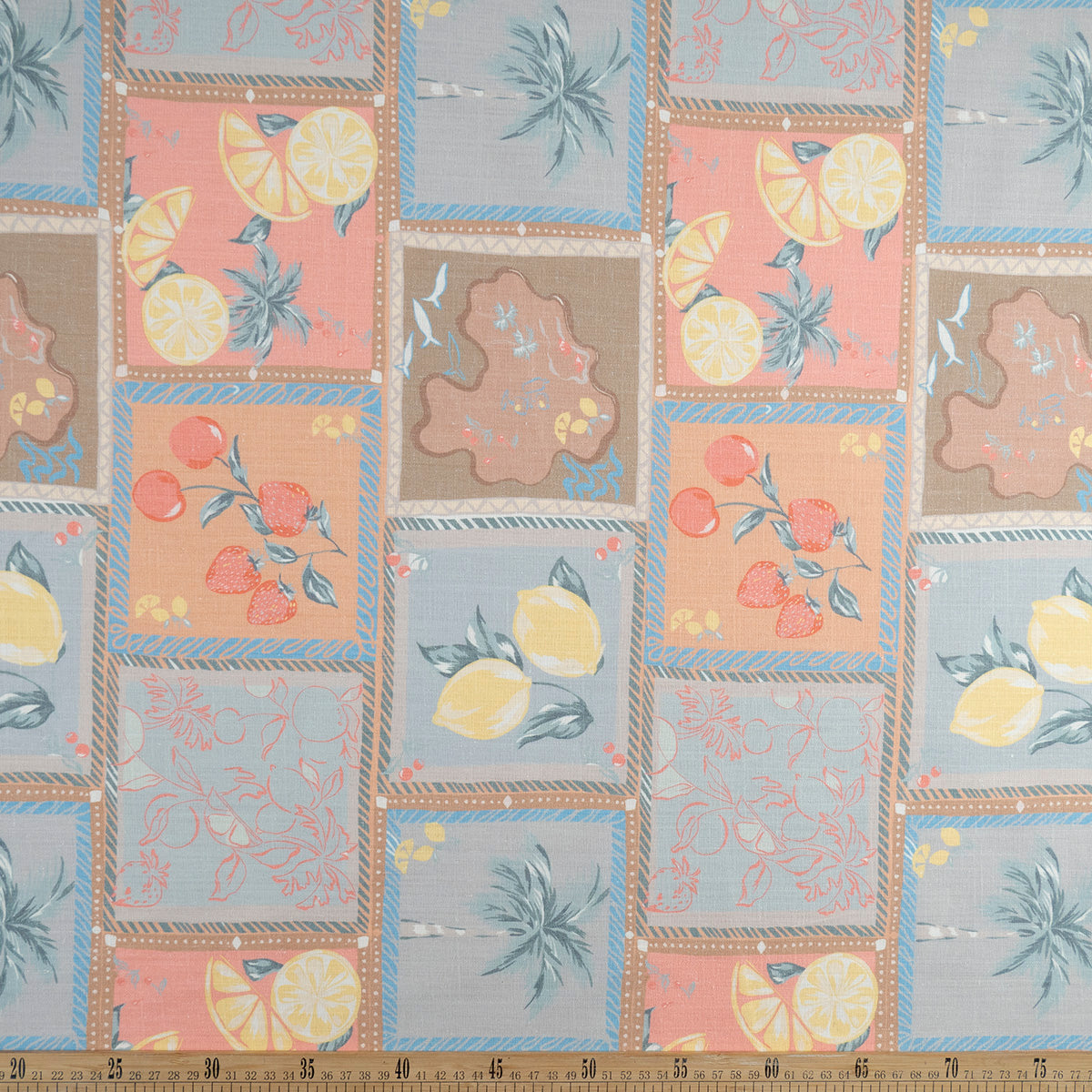 LINO CAIRO ESTAMPADO GRIS ALLOY FRUTAL