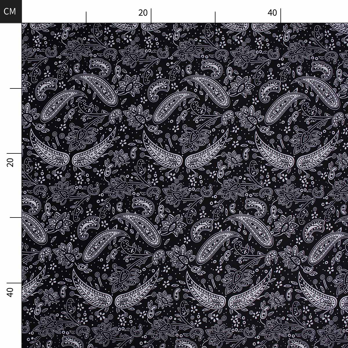 MICRO FOURWAY ESTAMPADO NEGRO METEORITO CON PAISLEY – Marijoa Tejidos